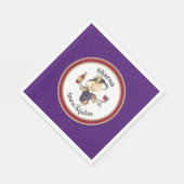 Funny Classy Sassy gepersonaliseerd voor haar verj Servet (Hoek)