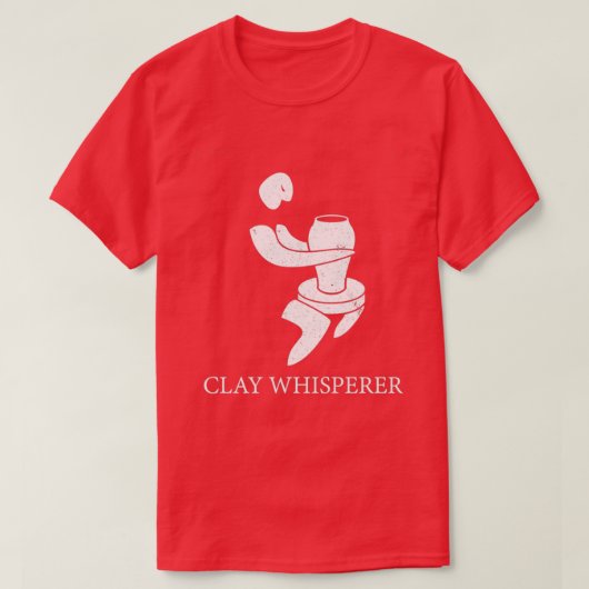Funny Clay Whisperer Pottery Ceramics Kiln Art Pot T-shirt (Design voorkant)
