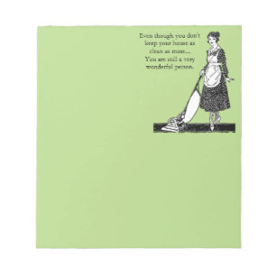 Funny Clean House - Aanpassen Notitieblok