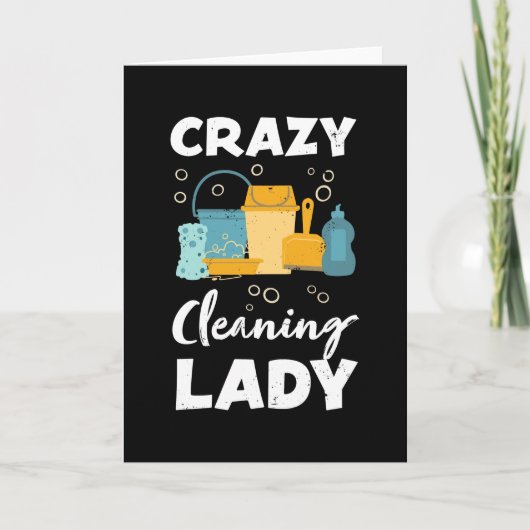 Funny Cleaner Housekeeper Gift Kaart (Voorkant)
