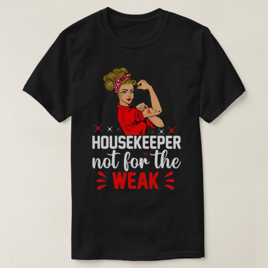 Funny Cleaning Lover Cleaning Lady Housekeeping Ho T-shirt (Design voorkant)
