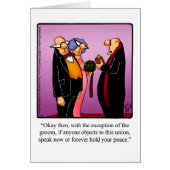 Funny Clergy Appreciation Weekend Card (Voorkant)
