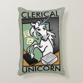 FUNNY CLERICAL UNICORN ACCENT SIERKUSSEN DECORATIEF KUSSEN
