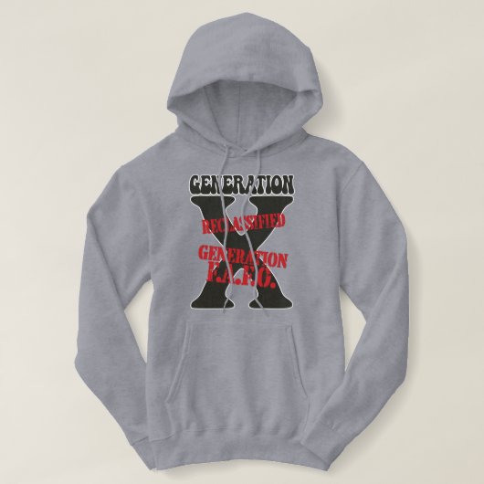 Funny Clever Gen-X - FAFO Hoodie (Design voorkant)