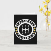 Funny Clically Trained Manual Car Driving Humor  Kaart (Gele Bloem)