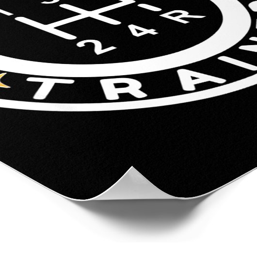 Funny Clically Trained Manual Car Driving Humor  Poster (Hoek)