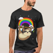 Funny climate Sloth LGBT Community Pride T-shirt (Voorkant)