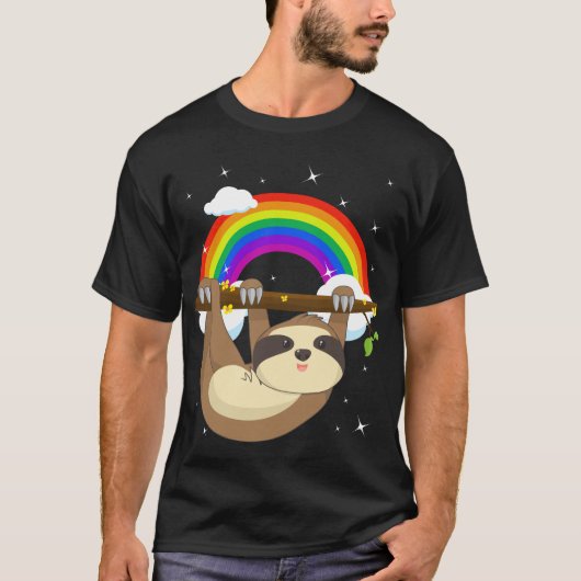 Funny climate Sloth LGBT Community Pride T-shirt (Voorkant)