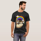 Funny climate Sloth LGBT Community Pride T-shirt (Voorkant volledig)
