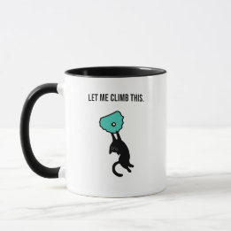 Funny Climbing Cat Catches Climbing Hold Mok