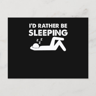 Funny Clinophile Sleepy Head Sleepyhead Slaap Love Briefkaart
