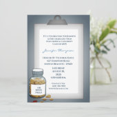 Funny Clipboard Medical Graduation Party Kaart (Staand voorkant)