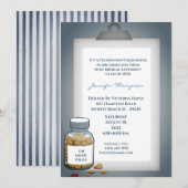 Funny Clipboard Medical Graduation Party Kaart (Voorkant / Achterkant)