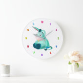 Funny Clock met Baby Donkey - Grote Klok (Huis)