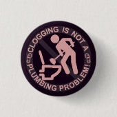 Funny Clogger Clogging Ronde Button 3,2 Cm (Voorkant)