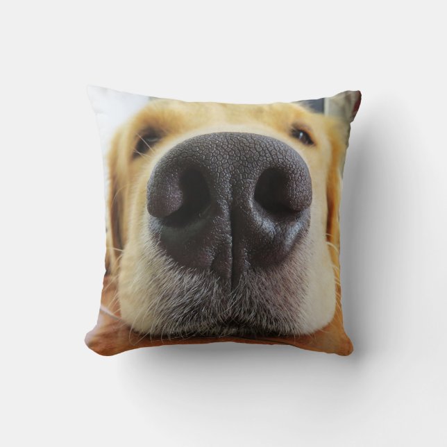 FUNNY CLOSEUP DOG FOTO-KUSSENS KUSSEN (Voorkant)