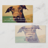 Funny Closeup of a Natural Doberman Dog Visitekaartje (Voorkant / Achterkant)