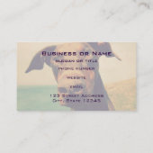 Funny Closeup of a Natural Doberman Dog Visitekaartje (Achterkant)