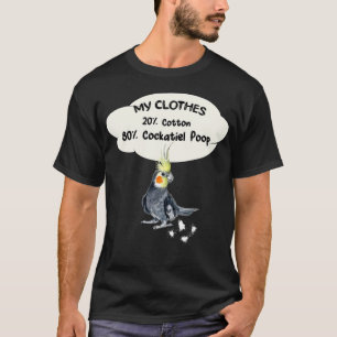 Funny Clothes of Cockatiel Parrot Bird T-shirt