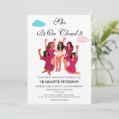 Funny Cloud 9 Vrijgezellenfeest Kaart (Staand voorkant)