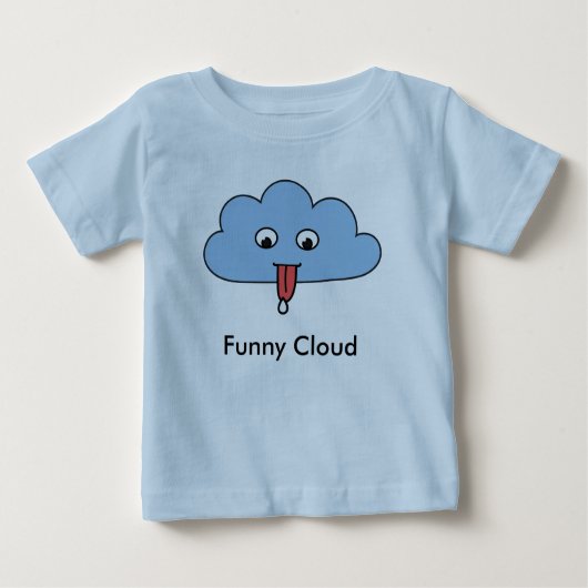 Funny Cloud Baby T-Shirt (Voorkant)