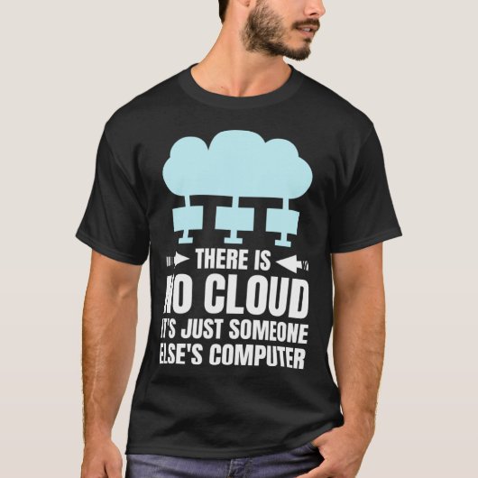 Funny Cloud Computing Design for Programmer Develo T-shirt (Voorkant)