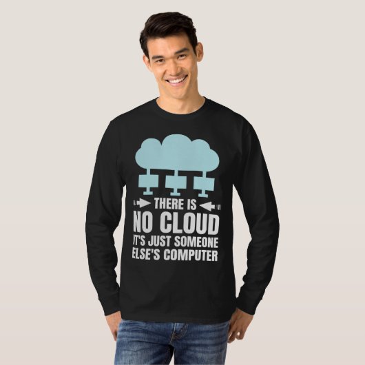 Funny Cloud Computing Design for Programmer Develo T-shirt (Voorkant volledig)