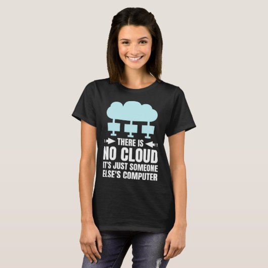 Funny Cloud Computing Design for Programmer Develo T-shirt (Voorkant volledig)