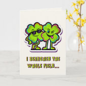Funny Clover Bad Influence St. Patricks Day Kaart (Gele Bloem)