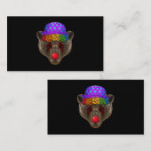 Funny Clown Beer Circus Carnival Costume Thema Par Visitekaartje (Voorkant / Achterkant)