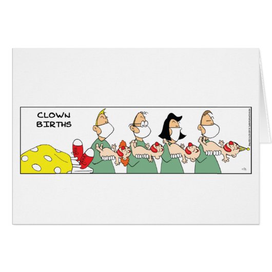 Funny Clown Birth (Voorkant Horizontaal)