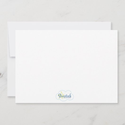 Funny Clown, Birthday Party Kaart (Achterkant)