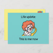 Funny Clown Briefkaart - Quarantine Briefkaart Fri (Voorkant / Achterkant)