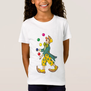 Funny Clown die speelt met kleurrijke balls T-shirt