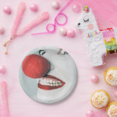 Funny Clown Face Birthday Papieren Bordje (Feest)