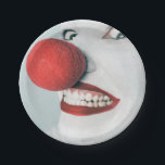 Funny Clown Face Birthday Papieren Bordje<br><div class="desc">Onvoorstelbaar en gekke is dit gekke gezicht zeker een hit op het verjaardagsfeest. In dit motief zijn passende papieren servetten beschikbaar. Foto: Ryan McGuire</div>