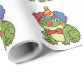 Funny Clown Frog Sticker Cadeaupapier (Rol Hoek)
