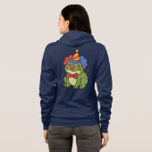 Funny Clown Frog Sticker Hoodie (Achterkant volledig)