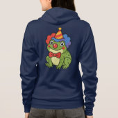 Funny Clown Frog Sticker Hoodie (Achterkant)