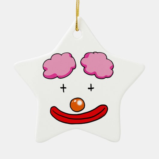 Funny clown keramisch ornament (Voorkant)