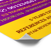 Funny Clown, Kinder entertainer, Clown Adverteren Poster (Hoek)