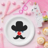 Funny clown papieren bordje (Feest)