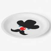 Funny clown papieren bordje (Gekanteld)