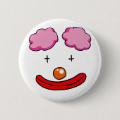 Funny clown ronde button 5,7 cm (Voorkant)