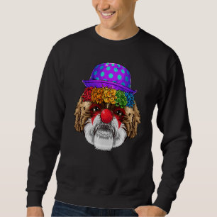 Funny Clown Shih Tzu Circus Carnival Costuum Dog T Trui