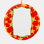 Funny clown uit Middeleeuwen Keramisch Ornament (Achterkant)