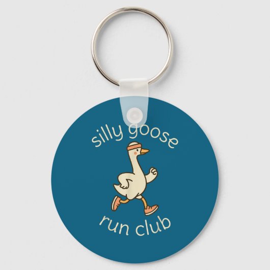 Funny Club Sport Silly Marathon Gymer Running Goos Sleutelhanger (Voorkant)