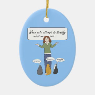 Funny Clueless Katten Ornament