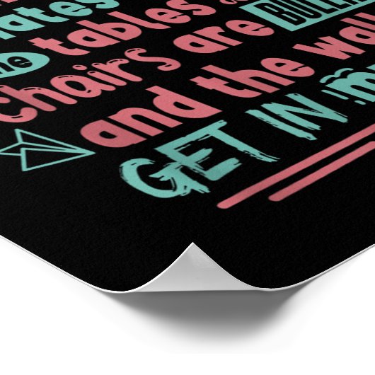 Funny Clumsy Sarcasm Quotes Apparel I'm Not Clumsy Poster (Hoek)