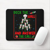 Funny Cna Deck The Halls Answer The Calls Nurse Ch Muismat (Met muis)